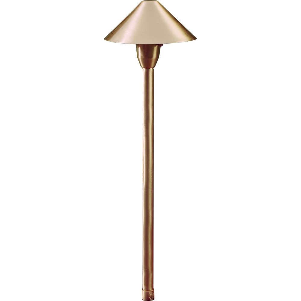 Dabmar Lighting LV41-CP Brass Cone Path Light, Copper Finish