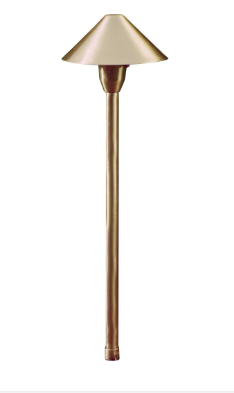 Dabmar Lighting LV41-L3-AMB-CP Brass Cone Path Light 12V G4 LED 3W RGBW in Copper Finish