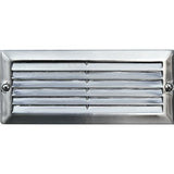 Dabmar Lighting LV600-L5-64K-SS304 LED Cast Aluminum G4 Recessed Louvered Step Light W/2X LED, 12V, Color Temperature 6400K, Stainless Steel Finish