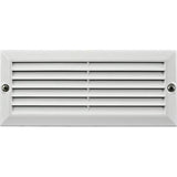 Dabmar Lighting LV600-L5-64K-W LED Cast Aluminum G4 Recessed Louvered Step Light W/2X LED, 12V, Color Temperature 6400K, White Finish