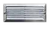 Dabmar Lighting LV600-SS304 Cast Alum/Stainless 304 Louvred Step Light 12V G4 Stainless Steel 304 Finish