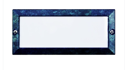 Dabmar Lighting LV602-L5-64K-VG Cast Alum Open Face Step Light 12V G4 LED 2X 5W 6400K Verde Green Finish