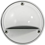 Dabmar Lighting LV605-W Cast Aluminum Surface Mount Hooded Step Wall Light, White Finish