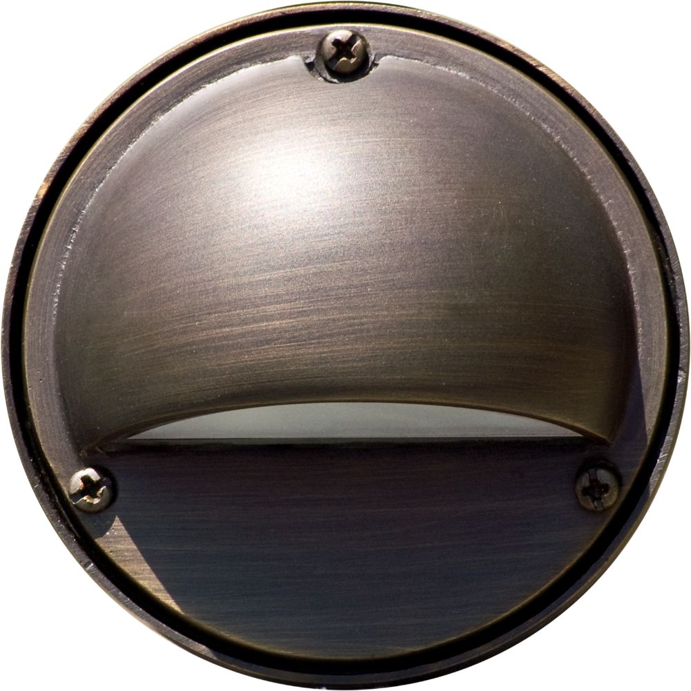 Dabmar Lighting LV606-BZ Cast Aluminum Surface Mount Louvered Step Wall Light, Bronze Finish