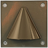 Dabmar Lighting LV607-L3-30K-BZ LED Cast Aluminum Cone G4 Step Wall Light, Color Temperature 3000K, Bronze Finish