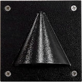 Dabmar Lighting LV607-L3-30K-B LED Cast Aluminum Cone G4 Step Wall Light, Color Temperature 3000K, Black Finish