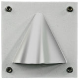 Dabmar Lighting LV607-L3-30K-W LED Cast Aluminum Cone G4 Step Wall Light, Color Temperature 3000K, White Finish