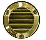 Dabmar Lighting LV610-BS Brass Round Louvred Step Light 12V G4 No Lamp in Brass Finish