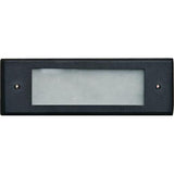 Dabmar Lighting LV614-B LED Brass Recessed Brick Step Wall Light, Black Finish