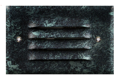 Dabmar Lighting LV617-L3-64K-VG Cast Aluminum Louvred Step Light G4 LED, Wattage 3W, Color Temperature 6400K, Voltage 12V, Verde Green Finish