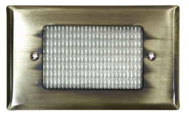 Dabmar Lighting LV618-L3-30K-ABS Cast Aluminum Open Face Step Wall Light G4 LED, Wattage 3W, Voltage 12V, Color Temperature 3000K, Antique Brass Finish