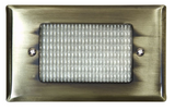 Dabmar Lighting LV618-ABS Cast Aluminum Open Face Step Wall Light G4, Voltage 12V, Antique Brass Finish