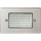 Dabmar Lighting LV618-W LED Cast Aluminum Recessed Open Face Step Wall Light, White Finish