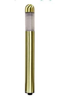 Dabmar Lighting LV62-L3-30K-BS Brass 14" Mini Path Light 12V G4 LED 3W 3000K in Brass Finish