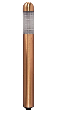 Dabmar Lighting LV62-L3-AMB-CP Copper 14" Mini Path Light G4 LED, Wattage 3W, Voltage 12V, Multi-Color Temperature, Copper Finish