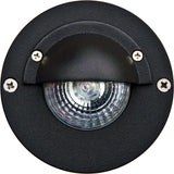 Dabmar Lighting LV625-B Cast Aluminum Surface Mount Step Well light W/Eyelid, Black Finish