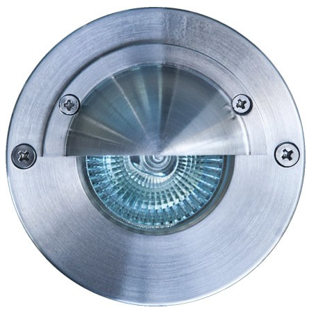 Dabmar Lighting LV625-SS316 Stainless 316 In-Ground Well Light w/ Eyelid 12V 2-Pin 20W in Stainless Steel 316 Finish