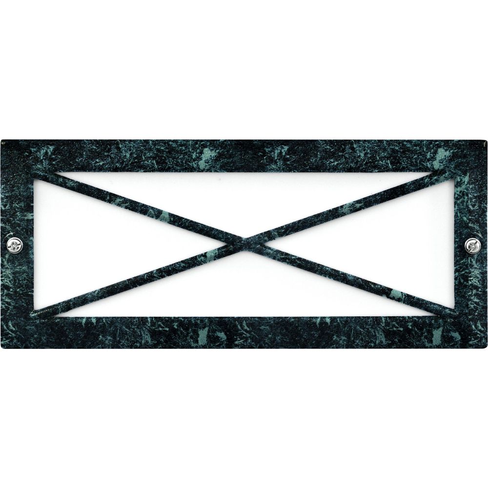 Dabmar Lighting LV635-VG Cast Aluminum Recessed Step Wall Light, Verde Green Finish