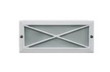 Dabmar Lighting LV635-W Cast Aluminum Recessed Step Wall Light, White Finish