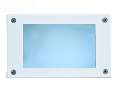 Dabmar Lighting LV650-W Cast Alum Open Face Step Light 12V G4 in White Finish