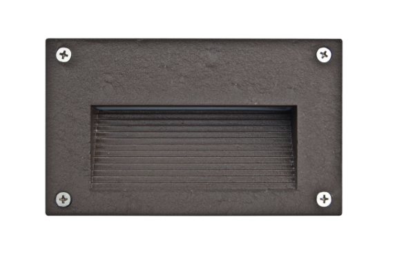Dabmar Lighting LV655-BZ Cast Alum Recessed Step Light 12V G4 in Bronze Finish
