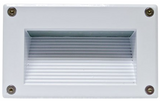 Dabmar Lighting LV655-L3-30K-W Cast Alum Recessed Step Light 12V G4 LED 3W 3000K in White Finish