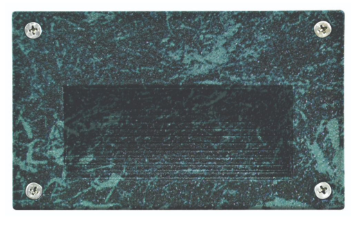 Dabmar Lighting LV655-L3-64K-VG Cast Aluminum Recessed Step Light G4 LED, Color Temperature 6400K, Wattage 3W, Voltage 12V, Verde Green Finish