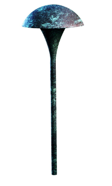 Dabmar Lighting LV67-L3-30K-VG Cast Alum Large Mushroom Top Path Light 12V G4 3W 3000K in Verde Green Finish