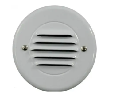 Dabmar Lighting LV701-W Cast Aluminum Louvered Down Step Light G4, Voltage 12V, White Finish