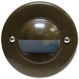 Dabmar Lighting LV702-L3-AMB-CP LED Cast Aluminum Round G4 Eyelid Step Light, Amber Copper Finish