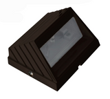 Dabmar Lighting LV706-L3-30K-BZ Cast Aluminum Round Tilted Step Light, Color Temperature 3000K, 12V G4, Bronze Finish