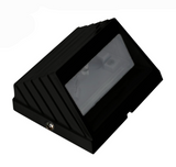 Dabmar Lighting LV706-L3-30K-B Cast Aluminum Round Tilted Step Light, Color Temperature 3000K, 12V G4, Black Finish