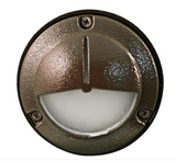 Dabmar Lighting LV707-L3-64K-BZ Cast Alum Round Eyelid Step Light 12V G4 LED 3W 6400K in Bronze Finish