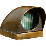 Dabmar Lighting LV73-L3-65K-ABS LED Brass Bullet Step Light W/2-Pin, 12V, Color Temperature 6500K, Antique Brass Finish