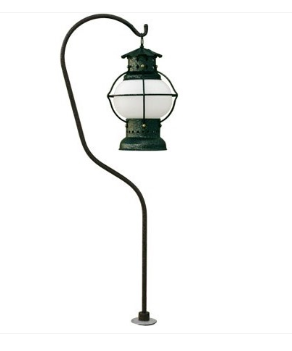 Dabmar Lighting LVC720-L3-64K-GRN Steel Classic Umbrella Path Light 12V Bayonet LED 3W 6400K in Green Finish