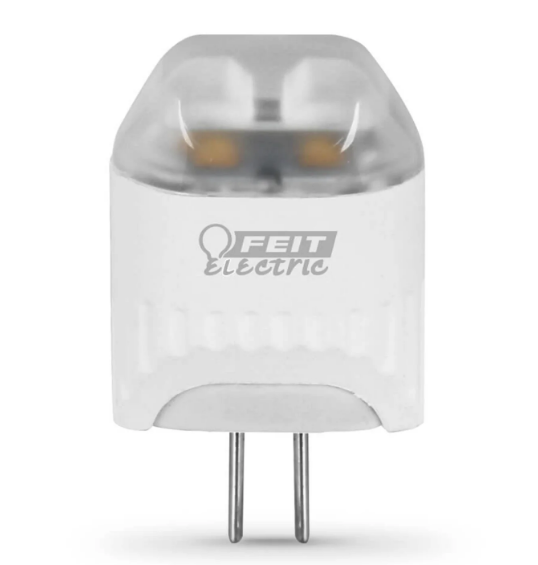 Feit Electric LVG4/LED/HDRP/6 20-Watt Equivalent Bright White G4 Base Capsule Specialty LED, Color Temperature 3000K, Wattage 2W, Voltage ‎12V - 6 Pack