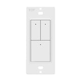 Enerlites LVS-103-W Low Voltage Wall Switch, 3-Button with LED,24V, White