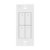 Enerlites LVS-104-W Low Voltage Switch w/ LED, 4-Button, 24V, White