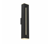 DALS Lighting LWJ24-CC-BK Profile 25" Tall LED Wall Sconce