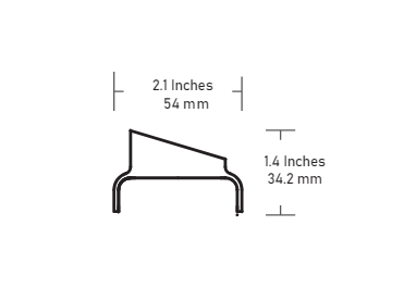 Core Lighting LWW-SL-24-ADLV 24'' Asymmetric Anti-Glare Louver LWW-SL24