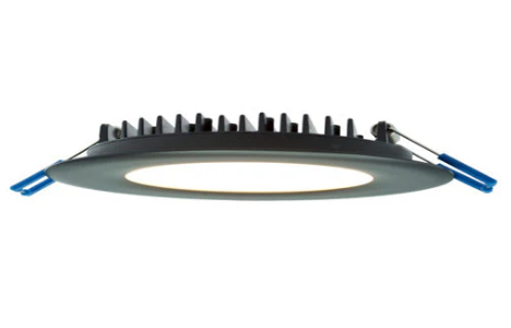 Lotus LED Lights LY41RCD/30K/BK 4" Round Slim Recessed LED, 12 Watt, 700 Lumens, CCT 3000K, Black Finish