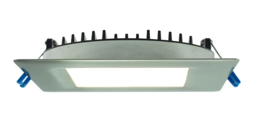 Lotus LED Lights LY4S/30K/BN 4" Square Slim LED Light, Color Temperature 3000K, Wattage 11W, Lumens 700 lm, Brushed Nickel