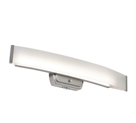 AFX Lighting LYLV2405LAJD1BN Layla 24 Inch LED Vanity Wall Light, Watt 30W, 120V, Selectable 5CCT, Brushed Nickel Finish