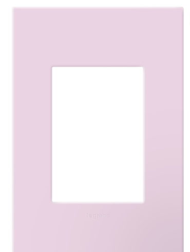 Legrand AWP1G2RA Adorne One-Gang+ Screwless Wall Plate with Microban, Rosa Finish