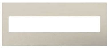Legrand AWP6GGG1 6-Gang Screwless Decorative Wall Plate with Microban - Finish: Greige
