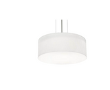 AFX Lighting ANP1214LAJUDBK-LW 12 Inch LED Drum Pendant In Black With Linen White Shade-White Bottom Acrylic Diffuser