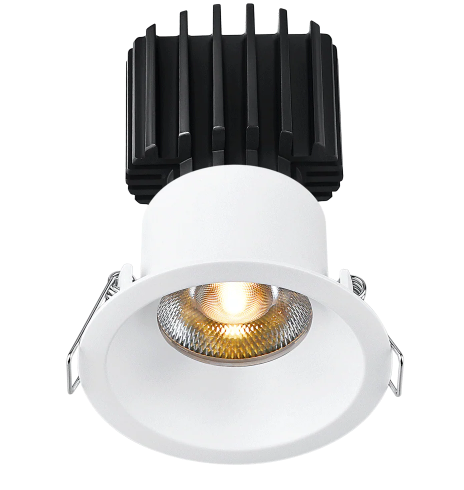 Lotus LED Lights L3F-RRT-WH-LW36-4C90 Tangra 3" Fixed Round Recessed Thin White Trim, Lens White, Beam Angle 36°, Color Temperature 4CCT+DTW 35K to 27K, CRI90