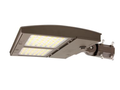 MaxLite M100HCW-WCSBKCR LED Outdoor Flood Area Light ,Wattage 55/75/100W, Changeable Lens W, 277-480V, CCT 3000K/4000K/5000K, Bronze ,Slipfitter Mount, C-max Ready