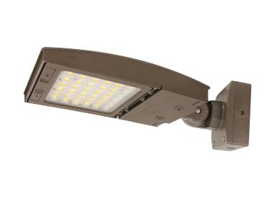 MaxLite M22UC4W-CSBVCRE2 Flood Light M Series 22W - Changeable Lens 4W - 3/4/5K - Variable Wall Mount - C-max Ready -20C EM - Finish Bronze