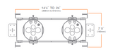 DMF Lighting M4DHRF 4" Round Fire Rated Double Housing M-Series Housing Downlight